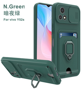 กระเป๋าใส่บัตรอเนกประสงค์แบบหน้าต่างเลื่อนได้หลายสีเคสโทรศัพท์มือถือสำหรับ <span class=keywords><strong>VIVO</strong></span> Y36 4G/Y52S 5g/Y31S 5g/Y72 5g - Product Image 1