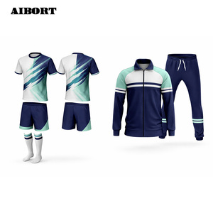 Maillot de football personnalisé Aibort, conçu pour la performance, en maille respirante, avec évacuation efficace de l'humidité et conception de contour stable - Product Image 2