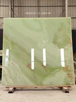 Marbre vert jade (onyx) |   Onyx vert naturel de qualité supérieure avec des veines tourbillonnantes et une lueur translucide pour la conception de murs d'accentuation de luxe