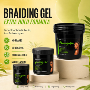 Gel tressage Sunpinherb OEM ODM pour une tenue forte des cheveux bouclés, des tresses, des locs et des styles lisses - Product Image 3