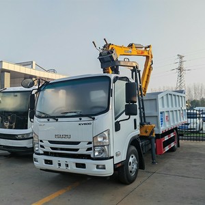 รถดัมพ์ ISUZU KV600 ยี่ห้อญี่ปุ่น พร้อมเครนแขนพับได้สำหรับขาย - Product Image 3