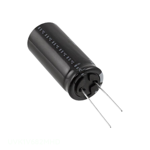 Distribuidor Autorizado: Condensador de Orificio Pasante CAP ALUM 6800UF 20% 35V RADIAL 6800 uF UVK1V682MHD - Product Image 1