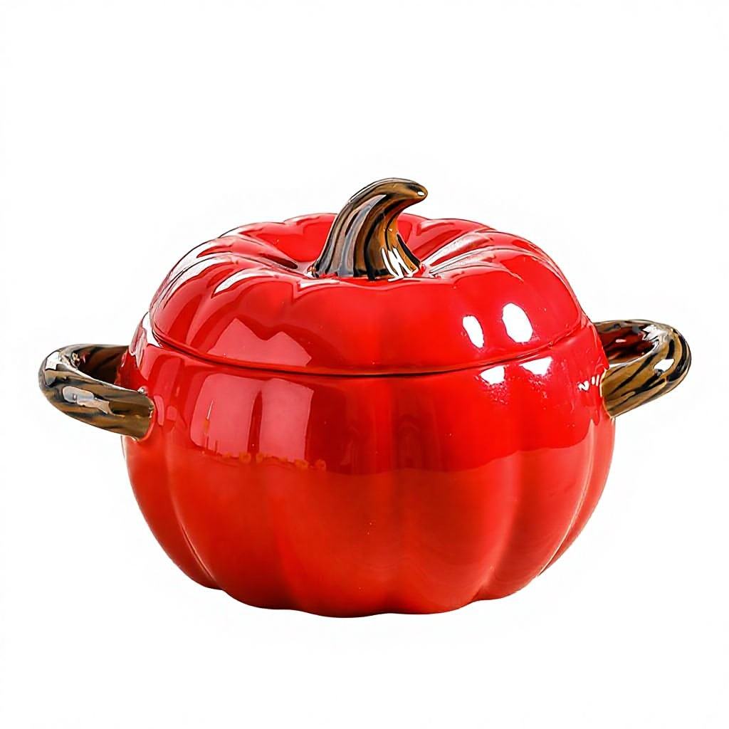 Tazón grande para sopa de calabaza - granate (1700 ml)