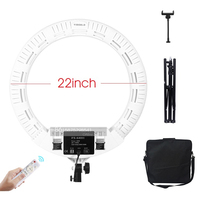 2025 Anneau Lumineux LED de Beauté pour Streaming en Direct et Cils, 55 cm (22 Pouces) avec Trépied, Kit FS-640II pour Influenceur