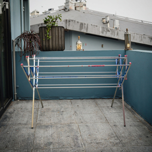 Bạc Đa Giác Gấp Quần Áo Móc Áo Ráp Nhựa Giặt Khô Giá Có Thể Tháo Rời Cho Thuận Tiện Lưu Trữ Vải Giày - Product Image 3