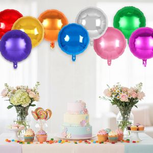 Hot Sale 18" Round Metallic Eco-Friendly Helium Foil <b>Balloons</b> for Wedding Bridal Shower Birthday <b>Party</b> Decor Wholesale - Product Image 3