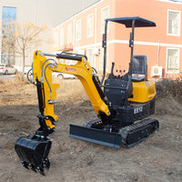 Mini-excavatrice compacte hydraulique économique pour le creusement et les travaux de terrassement, mini-pelleuse domestique à vendre