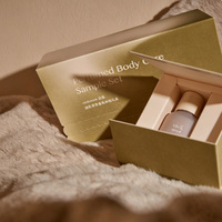 Coffret cadeau de soins corporels écologiques de luxe personnalisé, fermeture magnétique, impression UV, finition mate, boîte rigide, logo blanc