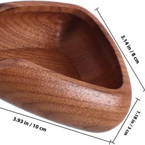 Coffee <b>Bean</b> Weighing Tray Sandy Pearwood Flat Shape Home Use Minimalist Style Coffee Storage Display - Product Image 4