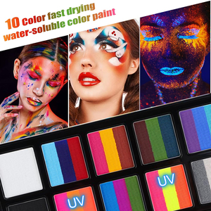 Pintura Corporal Profesional de 26 Colores <span class=keywords><strong>para</strong></span> Tatuajes Faciales, Pintura Facial Activada por Agua <span class=keywords><strong>para</strong></span> Fiestas, Suministros <span class=keywords><strong>para</strong></span> Pintura Corporal - Product Image 1