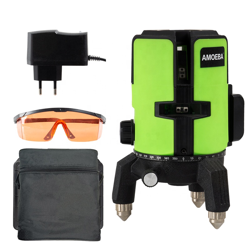 Высококачественный портативный лазерный уровень на 5 линий, видимый на солнце, подходит для различных сред, более точный