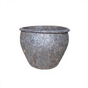 Macetas de Cerámica Grandes y Redondas Atlantis de Alta Calidad al por Mayor, Modernas y Esmaltadas, para Decoración de Jardín y Hogar, Artículos de Jardinería - Product Image 1