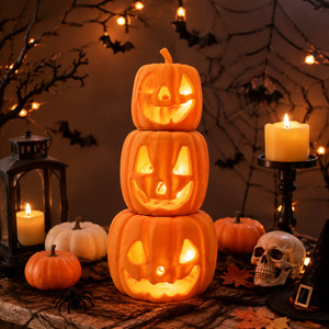 Novedad transfronteriza: Adorno apilable de calabaza con luz para Halloween, decoración del hogar - Product Image 3
