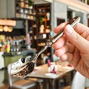 Cucharas de Servir Grandes de Acero Inoxidable 304 de Lujo para Ensaladas de Verduras, Banquetes y Buffets, para Catering - Product Image 4