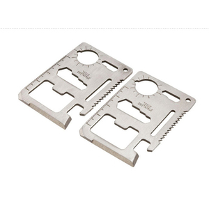 Multi-función de la sierra y herramienta afilada Tarjeta de Camping al aire libre portátiles cuchillo de la tarjeta Tarjeta de herramienta abrelatas de botella - Product Image 1