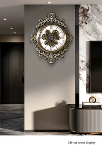 Horloge <span class=keywords><strong>murale</strong></span> suspendue Armens rétro en métal à quartz, à affichage simple, style industriel, à piles, <span class=keywords><strong>pour</strong></span> <span class=keywords><strong>salon</strong></span> - Product Image 2