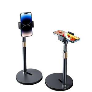 All Metal Mobile Phone Desktop <b>Stand</b> 25cm Large Flat Plate Clip Adjustable For Video <b>Recording</b> Live Streaming Photography - Product Image 5