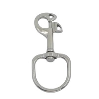 Mousqueton double pivotant en acier inoxydable 316 pour laisse de chien, 108x37mm, accessoires de quincaillerie marine pour yacht et bateau