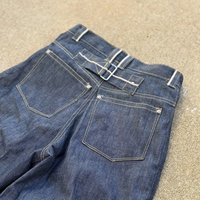 Baggy personnalisé à jambes larges Fabricants de jeans baggy japonais à lisière pour hommes