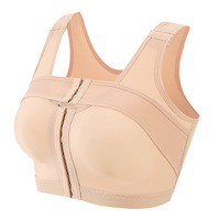 Soutien-gorge sculptant sans couture pour femme avec bande stabilisatrice de poitrine et contrôle du gras sous les aisselles