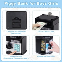 Hucha Electrónica Mini ATM Refasy para Niños de 3 a 12 Años, Modelo 023, Hecho en China