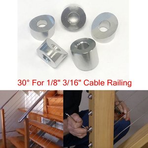 316 Stainless Steel Angle <b>Washer</b> 30 Degree For Railing Hardware Connector Stud Accessories - Product Image 4
