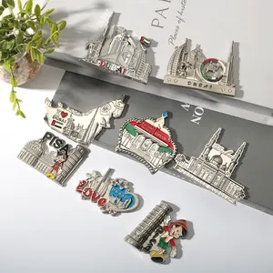 Prodotto popolare magnete per frigorifero con magnete morbido Souvenir in metallo Vienna