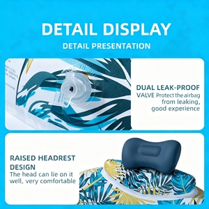 Flotteur de <span class=keywords><strong>piscine</strong></span> gonflable avec filet de rangement pour serviette, écran solaire et effets personnels en eau - Product Image 4
