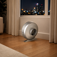 Ventilateur de gaine en ligne en métal robuste EC Motor 125MM 230V 50/60HZ pour la ventilation des serres