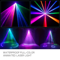 Projecteur laser DJ RGB 3W étanche IP65 avec animation 3D pour machine de fête, scène, discothèque, KTV, bar
