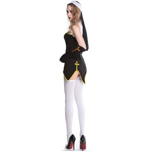 Disfraz Sexy de Monja para Mujer, Disfraz de Carnaval, Purim, Halloween, <span class=keywords><strong>Fantasía</strong></span> - Product Image 4