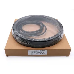 Floating Ring Oil Seal for Excavator Travel Motor Quality Quantity High-pressure 20Y-27-00111 Black for Komatsu