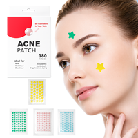 Patchs Hydrocolloïdes Hydratants Anti-Acné à Production Rapide, à l'Acide Hyaluronique, Motif Étoile Mignonne, Antibactériens, pour Tous Types de Peaux à Imperfections