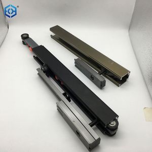 Marco de aluminio de cuatro enlaces, puerta corredera de vidrio, grúa, polea de pista, amortiguador, puerta de enlace, accesorios de rueda de grúa - Product Image 3