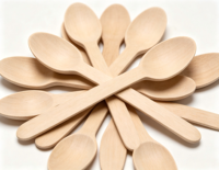 Cuillère en bois jetable de 185 mm, écologique, biodégradable, de qualité alimentaire, pour les fêtes, les pique-niques, les plats à emporter, la restauration, les restaurants, usage quotidien