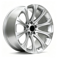 Jantes en alliage forgées à rayons multiples 5x120 17/18 pouces noires pour BMW M5 M6 E46 E60