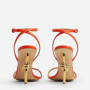 Zapatos de Tacón Alto Irregulares Talla Grande 44, Sandalias con Correa en el Tobillo, Zapatos de Tacón Alto para Mujer, Estilo Veraniego - Product Image 6