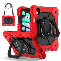 Étui robuste en silicone pour tablette PC, coque antichoc avec support pour stylet pour iPad Mini 7 A17 Pro Mini 6 8.3