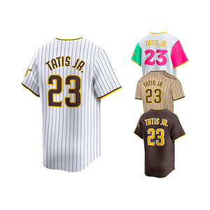 Ropa <span class=keywords><strong>de</strong></span> Béisbol, Jersey <span class=keywords><strong>de</strong></span> Béisbol Marrón <span class=keywords><strong>de</strong></span> San <span class=keywords><strong>Diego</strong></span>, Jersey Personalizado Cosido <span class=keywords><strong>de</strong></span> Fernando Tatis Jr. - Product Image 4
