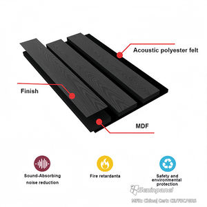 Panneaux acoustiques en bois rainuré Seninpanel Akupanel - <span class=keywords><strong>MDF</strong></span> insonorisant pour une absorption supérieure - Product Image 4