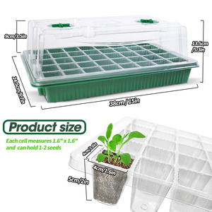 Mini Kit di germinazione delle serre con cupola di umidità e vassoi di partenza dei semi di PS per la coltivazione dei semi da giardino - Product Image 4