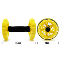 ONESTARSPORTS Nouvelle tendance, nouveau design, double roue abdominale stable, roue abdominale multifonctionnelle, double rouleau abdominal