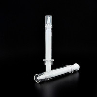 5ml 10ml 15ml 20ml PP pompe en plastique sans air bouteille de seringue de sérum en forme de seringue