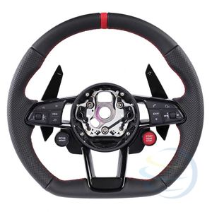 Volante Calefactable de Cuero Completo para Interiores de <span class=keywords><strong>Audi</strong></span> A3, A4L, A5, A6L, A7, Q2L, Q3, Q5, Q5L, Q7, TT, TTS Coupé, TT Roadster, TT RS - ¡Venta Caliente! - Product Image 2