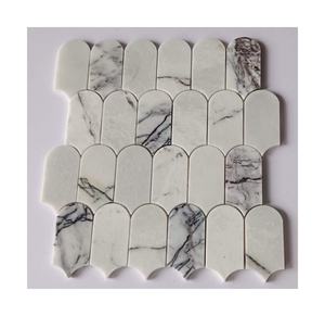 Nouvelle conception de marbre <span class=keywords><strong>blanc</strong></span> Bianco Lilac de Turquie pour mosaïque artistique, carrelage mural, dalle de sol, plan de travail, escalier - Product Image 5