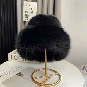 Sombrero de Invierno de Piel Sintética para Mujer, de Alta Calidad, Lujoso y a la Moda, con Parte Superior Redonda y Suave - Product Image 4