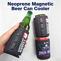 Coozies magnétiques personnalisés de haute qualité en néoprène par sublimation 12oz support de refroidisseur de canette magnétique avec aimants