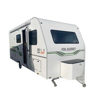 Camping-car tout-terrain, caravane, remorque de voyage en acier inoxydable, étanche, facile à déplacer, pour véhicules 4x4, capacité de couchage pour 4 personnes