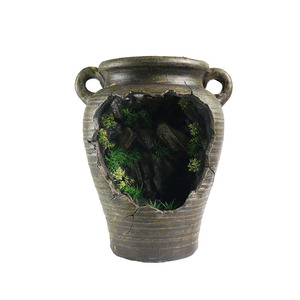 Grietas de resina, jarra, cascada, arcilla, <span class=keywords><strong>fuente</strong></span> de agua para decoración de jardín y Patio al aire libre - Product Image 1