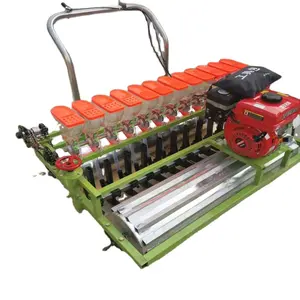 Gasoline Driven Hand Push Agricultural Seed Planting Planter Machine Vegetable Lectture Radish Seeder